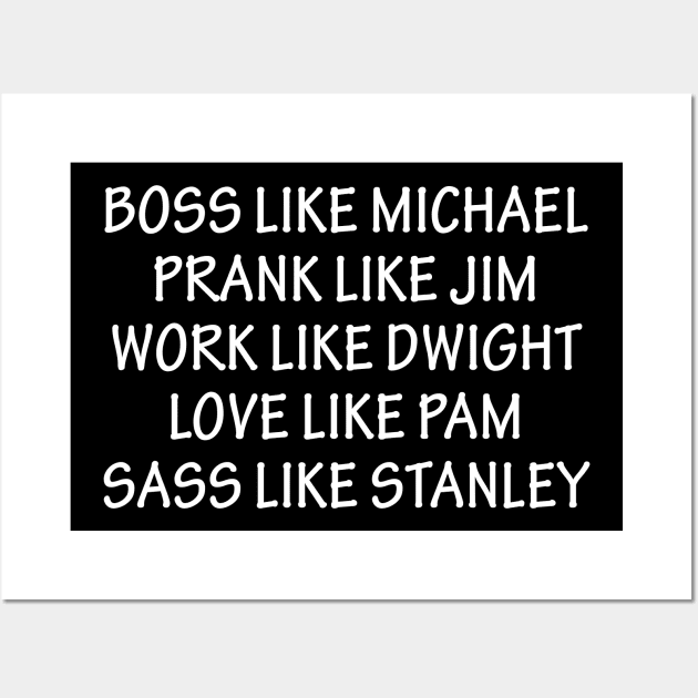 Boss Like Michael Wall Art by anema